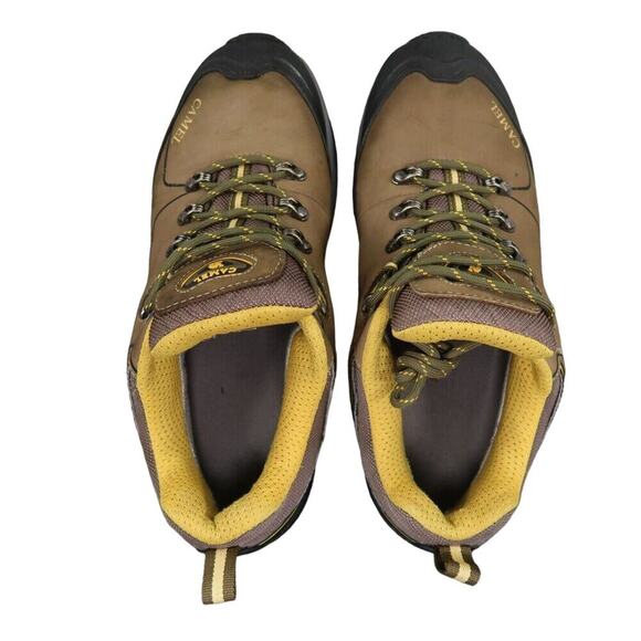 Camel Shoes Mens 9 Hiking Low Leather Boot Outdoor Trekking Active Lace Up Brown - Picture 7 of 14